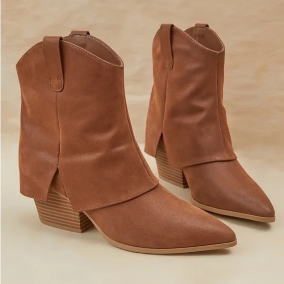 Altar'd State Shoes - New with tags altard state ginger fold over bootie